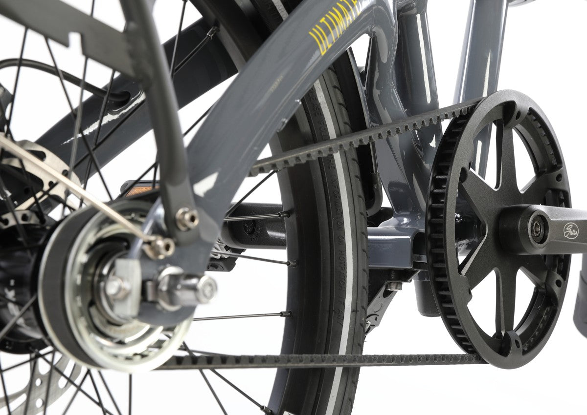 UGO vouwfiets Ultimate belt I8 cool grey – detailfoto 3