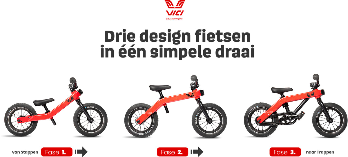 Vici grow 3-in-1 meegroeifiets 12 vintage blauw – detailfoto 3