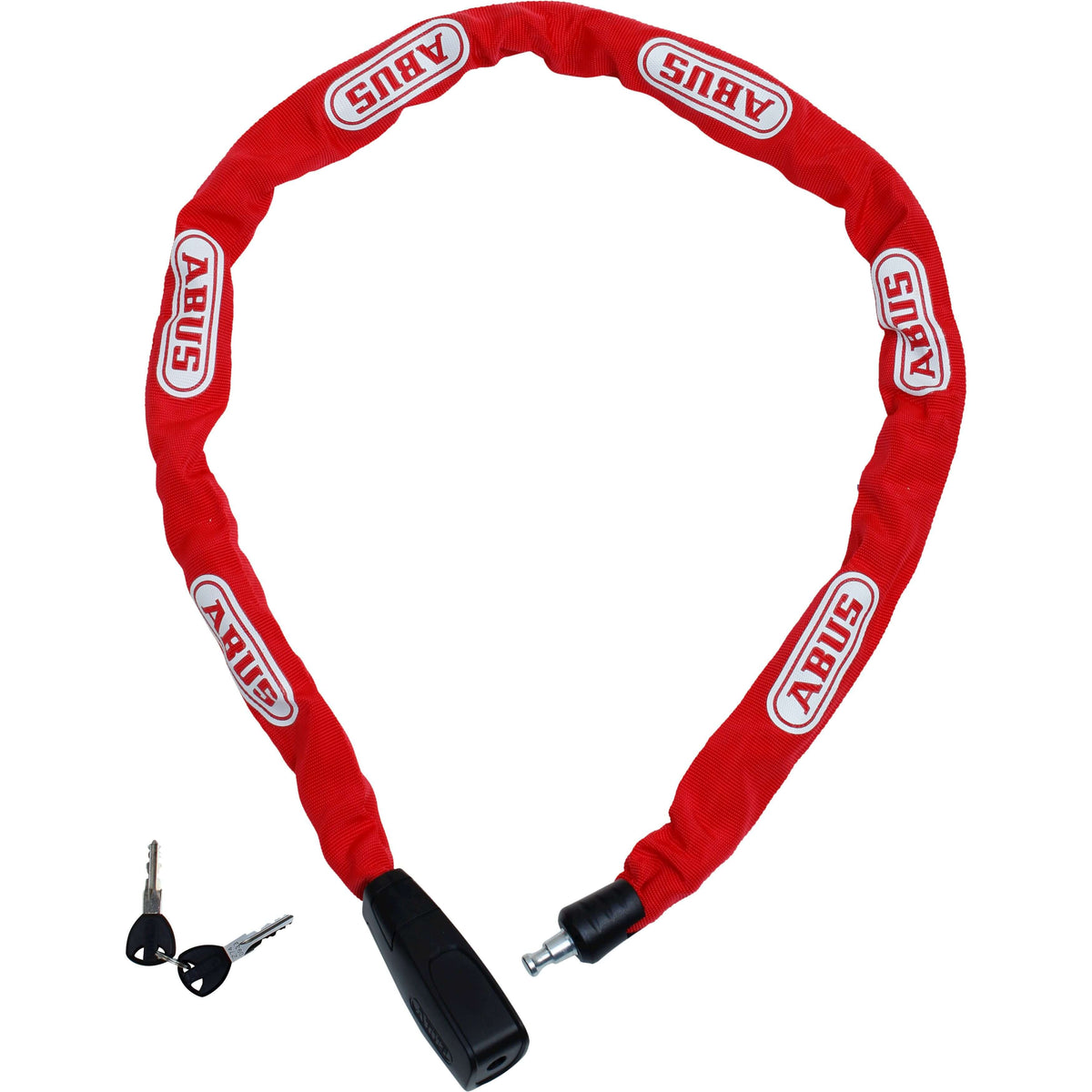 ABUS CityChain 8800/95 2.0 rood geopend met sleutels