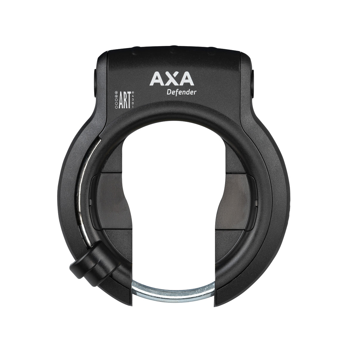 AXA Defender ringslot zwart, uitvoering met spatbordbevestiging