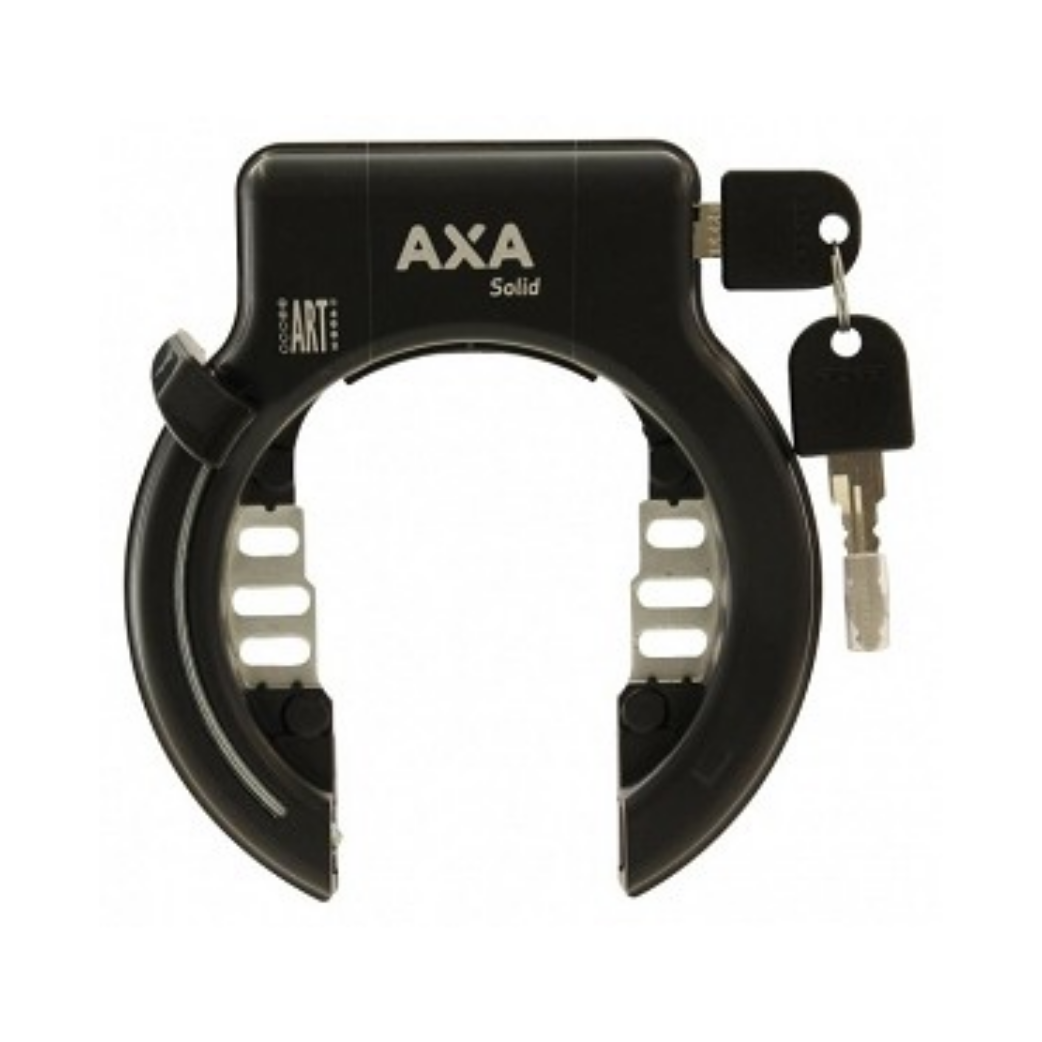 AXA Solid ringslot zwart met twee sleutels