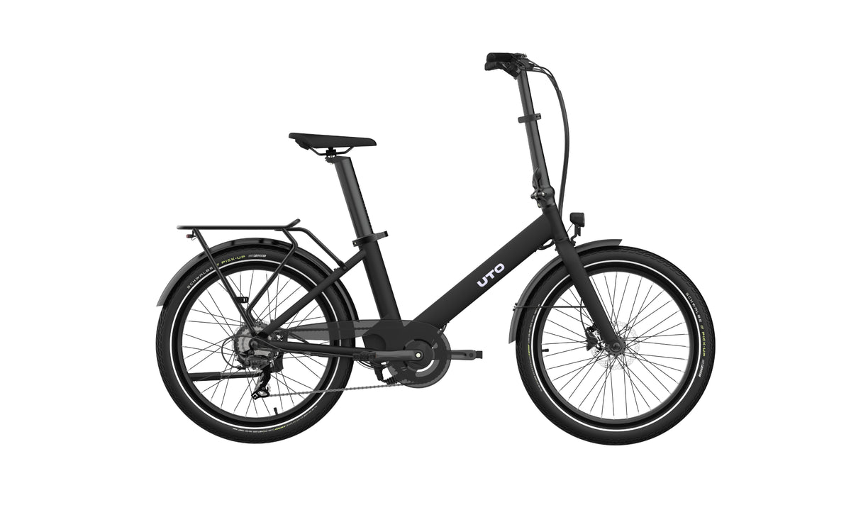 UTO elektrische compactfiets OG24 v1 UART zwart