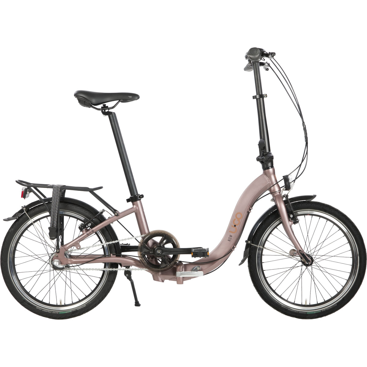 UGO vouwfiets Low Entry Now I3 marroon brown