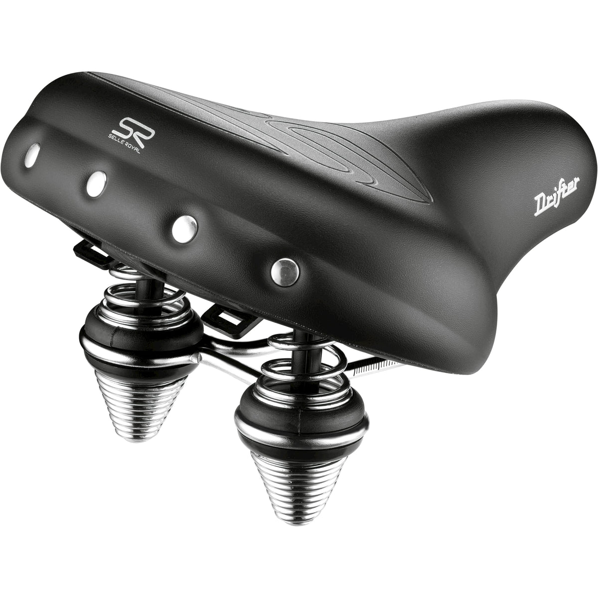 Selle Royal Drifter Relaxed fietszadel in zwart, productfoto 1