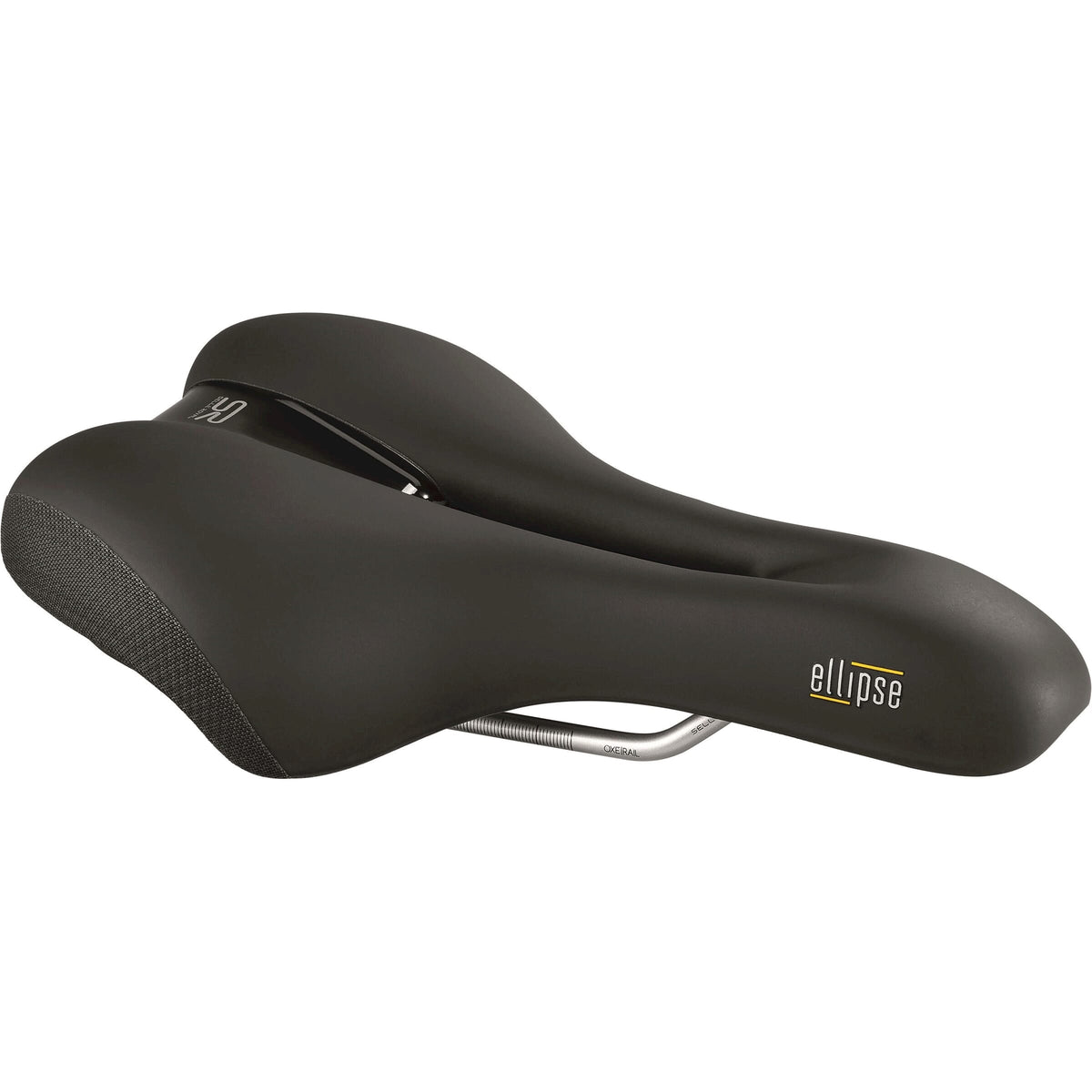 Selle Royal Ellipse Moderate fietszadel in zwart, productfoto 1