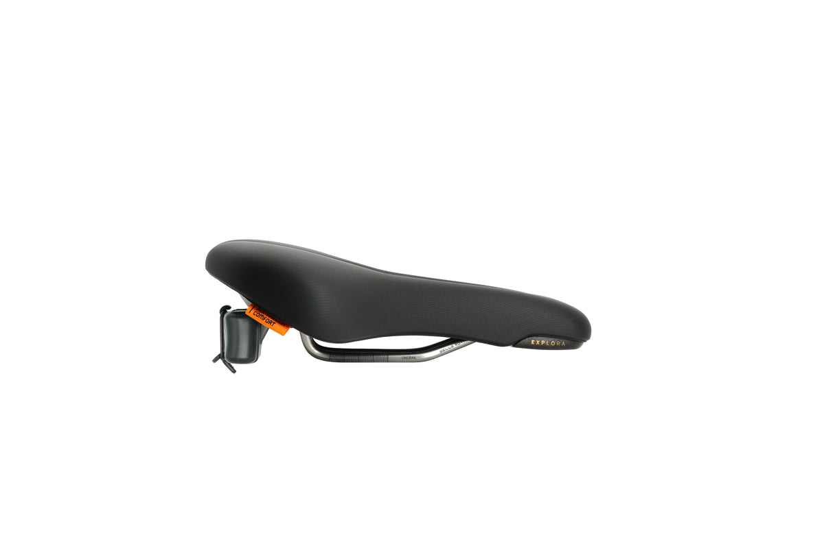 Selle Royal Explora Moderate fietszadel in zwart, productfoto 2