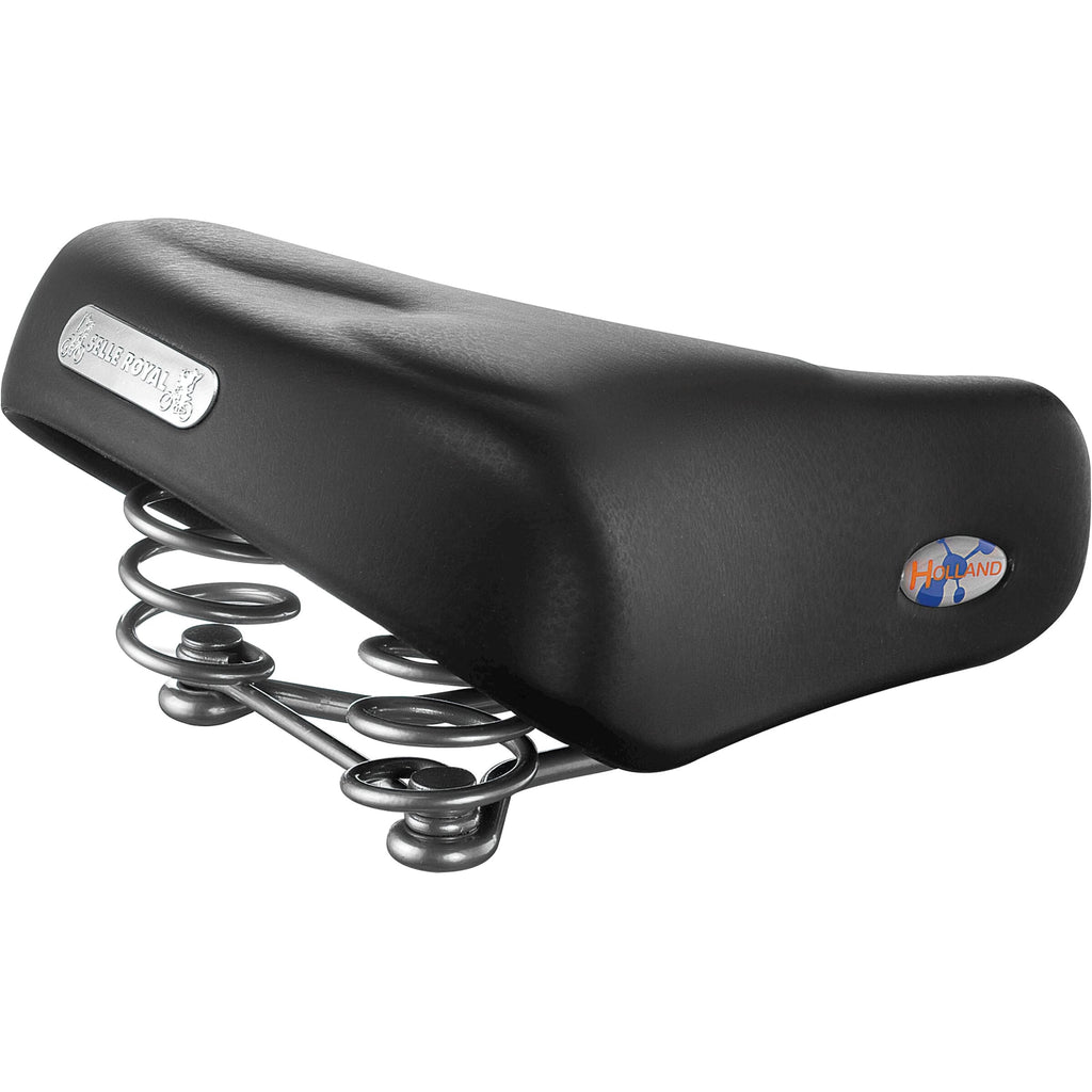 Selle Royal Holland Relaxed fietszadel in zwart, productfoto 1