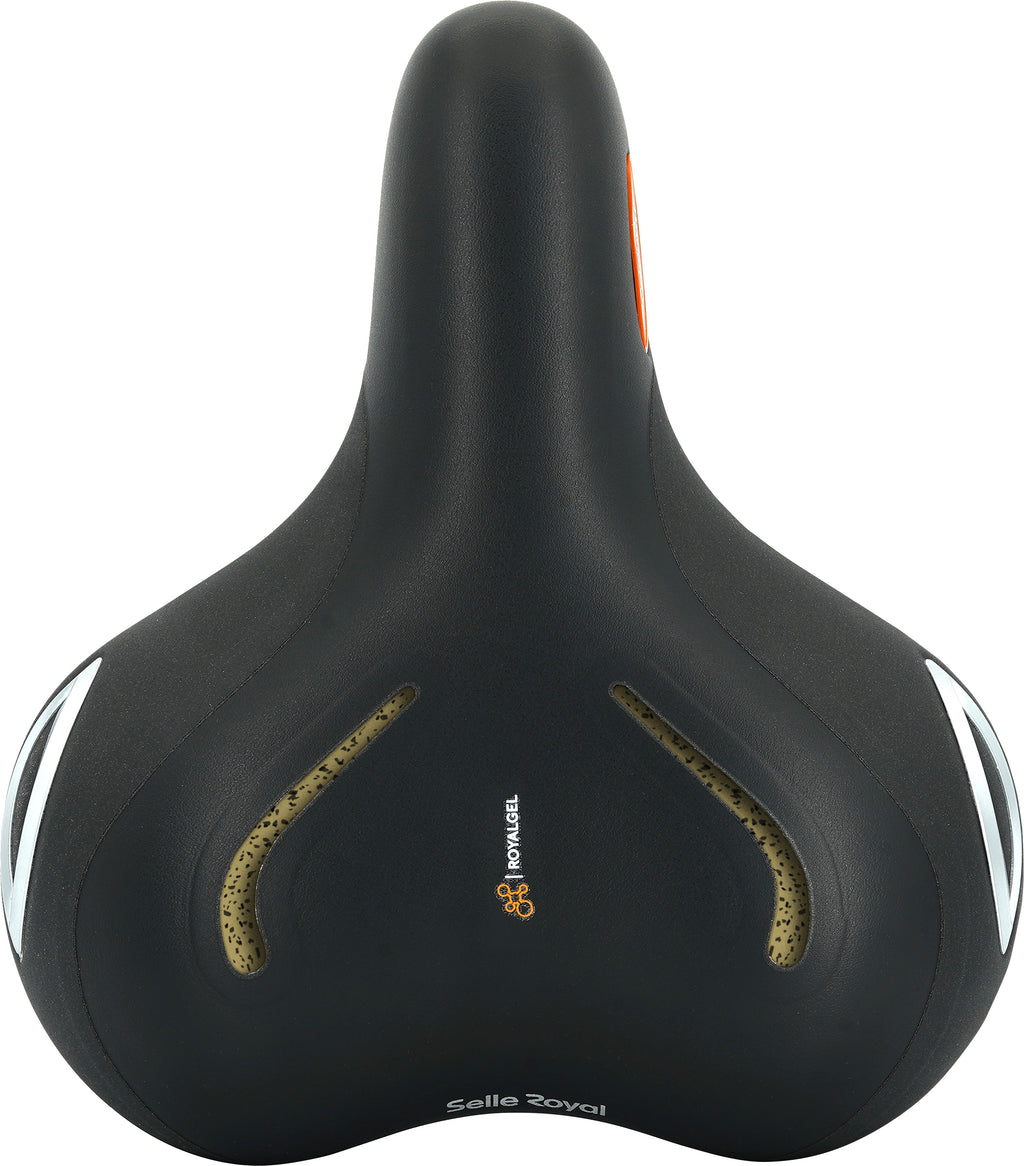 Selle Royal Lookin Relaxed fietszadel in zwart, productfoto 2