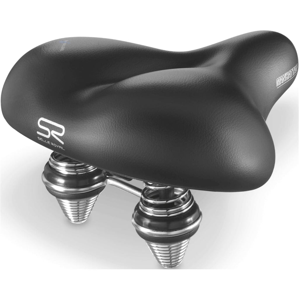 Selle Royal Manhattan Relaxed fietszadel in zwart, productfoto 1