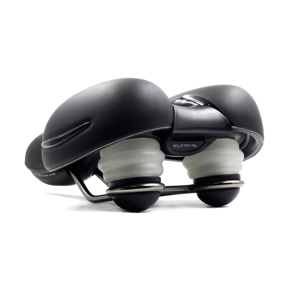 Selle Royal Respiro Relaxed fietszadel in zwart, productfoto 4