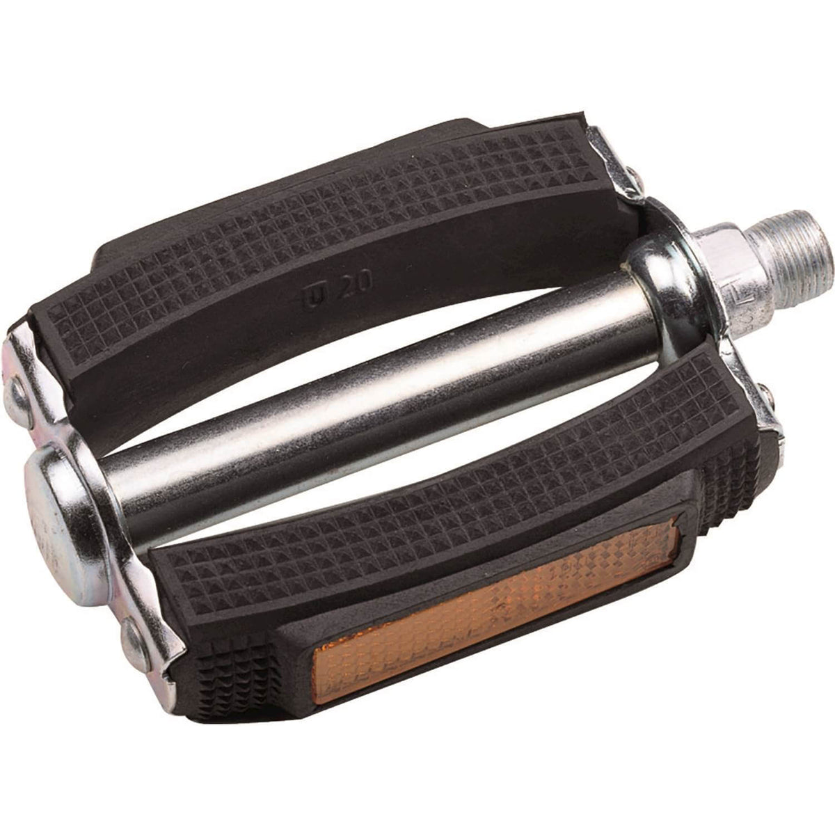 Union 687 Sport SP-687H fietspedaal zwart / zilver met reflector