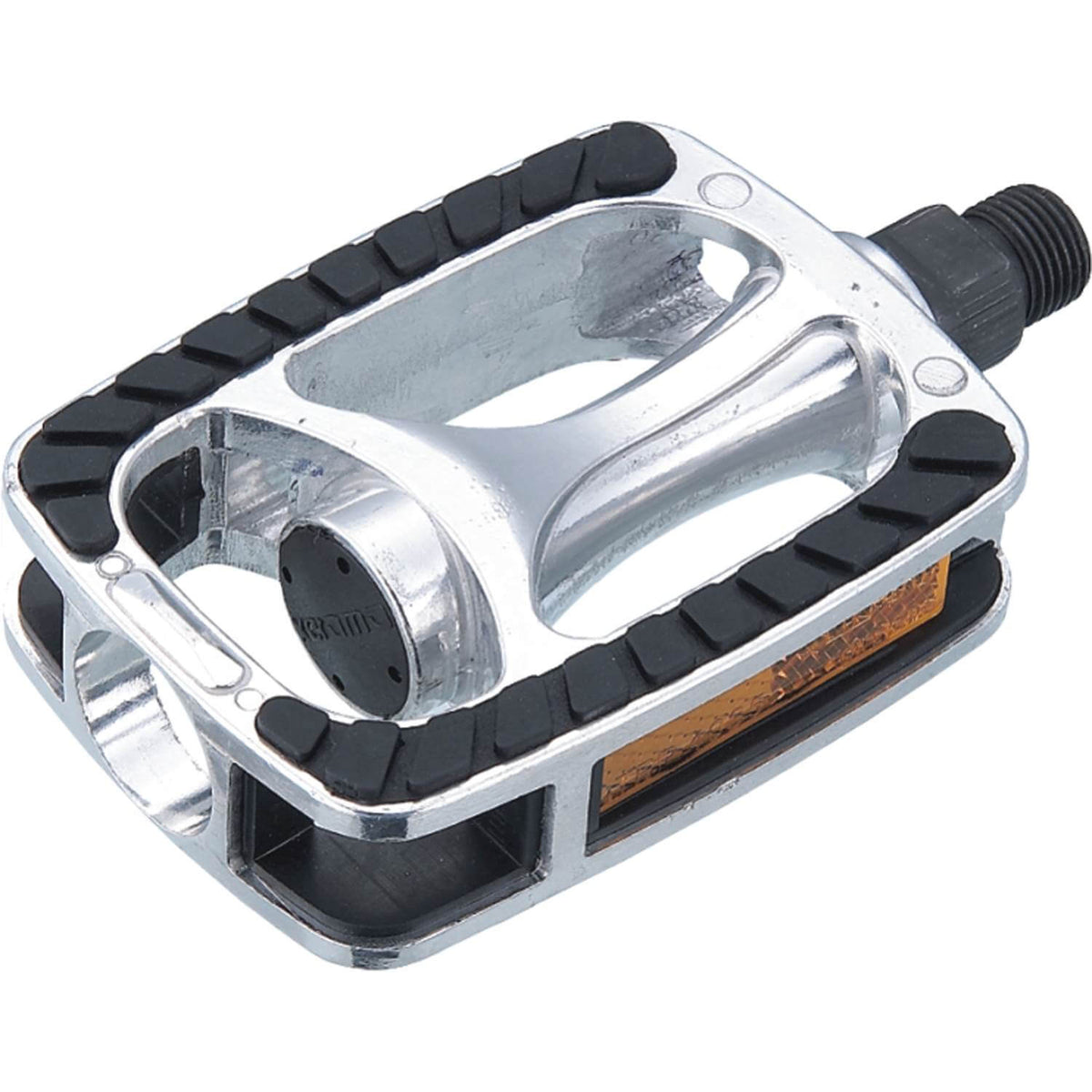Union SP-811 fietspedaal zilver / zwart met reflector